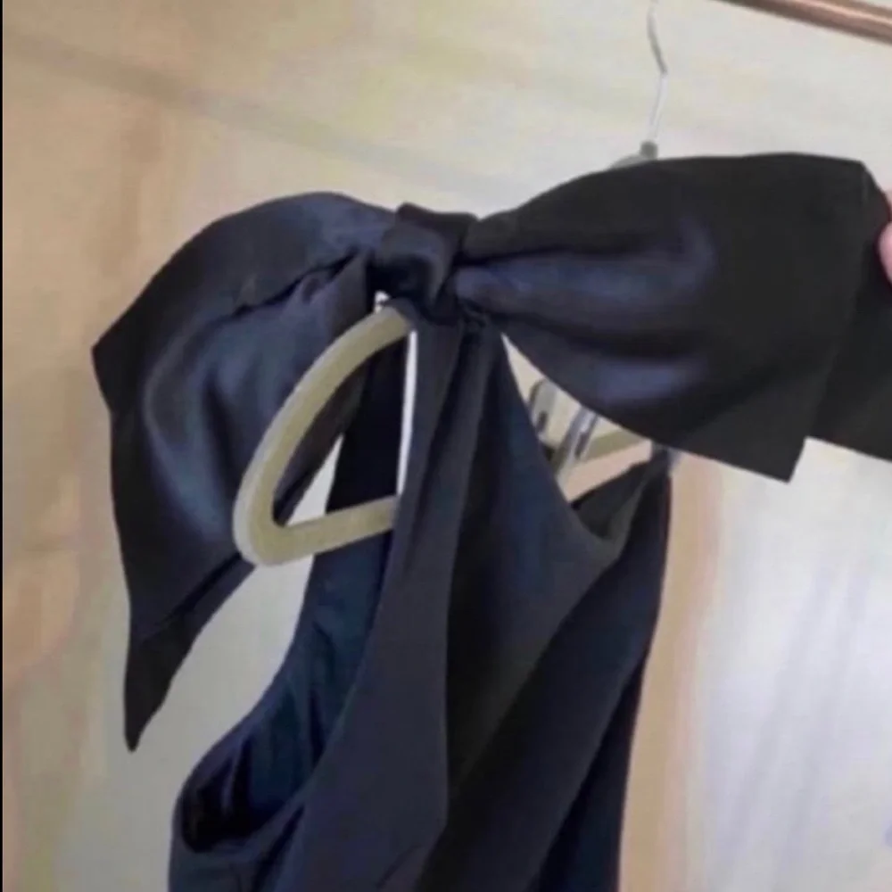 Eliza J Elegant Black One-Shoulder Dress size 10